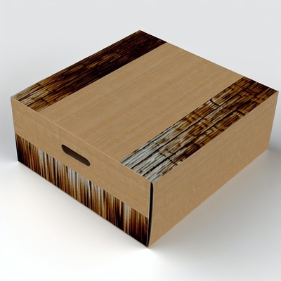 Un bon prix. Boîte d'emballage en papier ondulé avec finition de surface polie et moule personnalisable Durée de vie de 000 coups en ligne